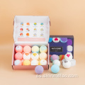 Set de bomba de baño para niños Rainbow Fizzy Heart con forma de